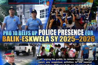 1,088 policemen tapped to secure school opening in Northern Mindanao