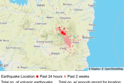 167 quakes recorded at Bulusan Volcano in 24 hours