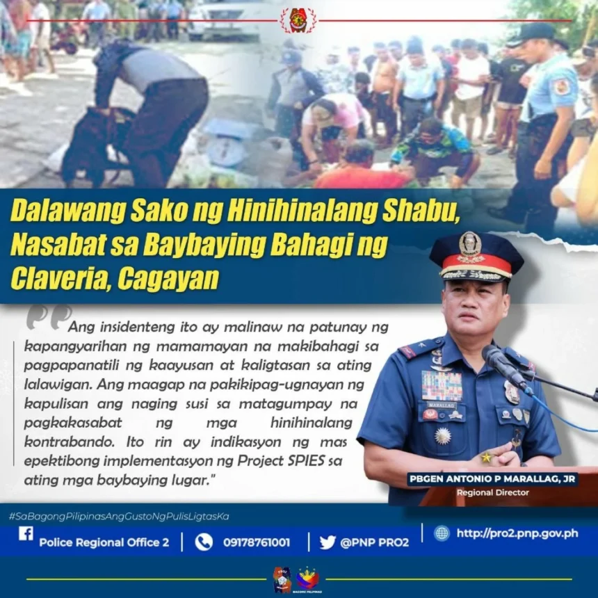 2 sacks of floating shabu found in Cagayan