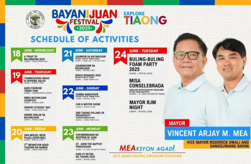 BayaNiJuan Festival this year in Tiaong all set