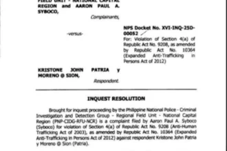 Businessman who accused Rep. Duterte of physical assault faces human trafficking raps