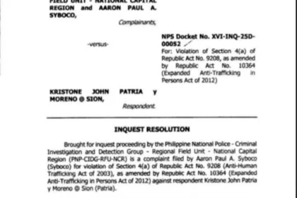 Businessman who accused Rep. Duterte of physical assault faces human trafficking raps