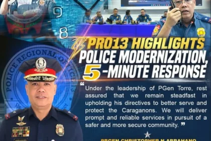 Caraga police seek 5-minute emergency response