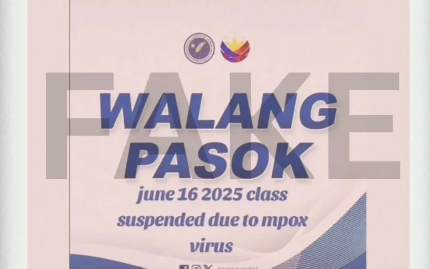 DepEd warns public against fake news on class suspension due to Mpox