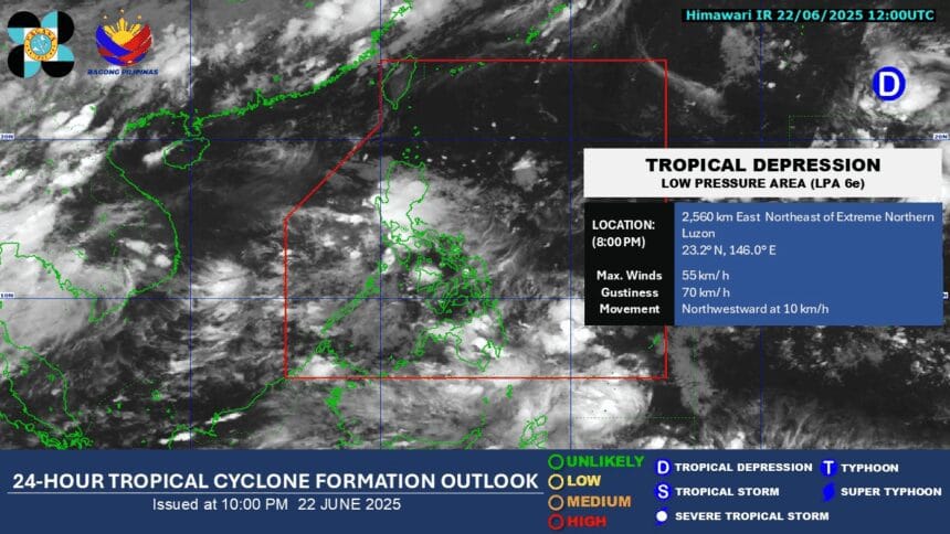 LPA outside PAR becomes tropical depression — Pagasa