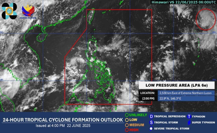 LPA outside PAR may become tropical depression -- Pagasa