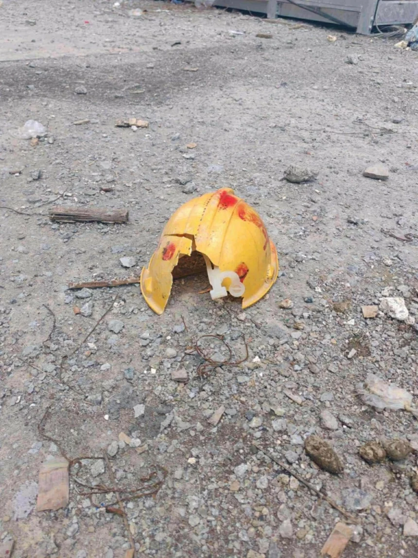 Laborer killed by falling pipe in construction site