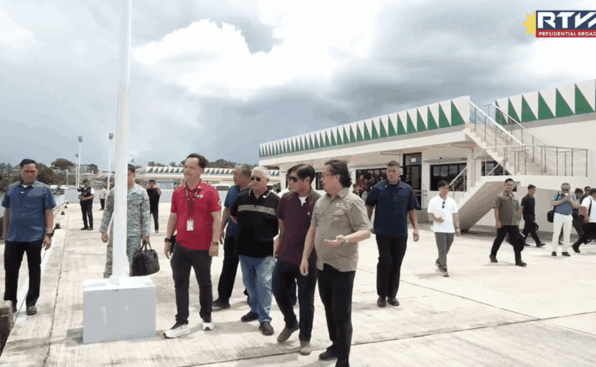 Marcos inspects Marawi port, visits completed recovery sites