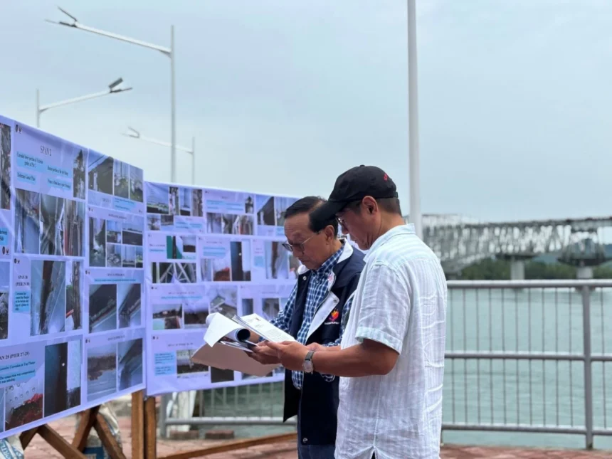 Marcos inspects San Juanico Bridge