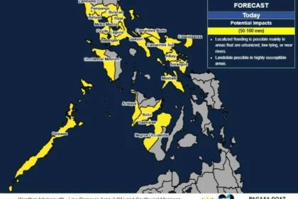 PAGASA raises heavy rainfall warning for Metro Manila, several other areas