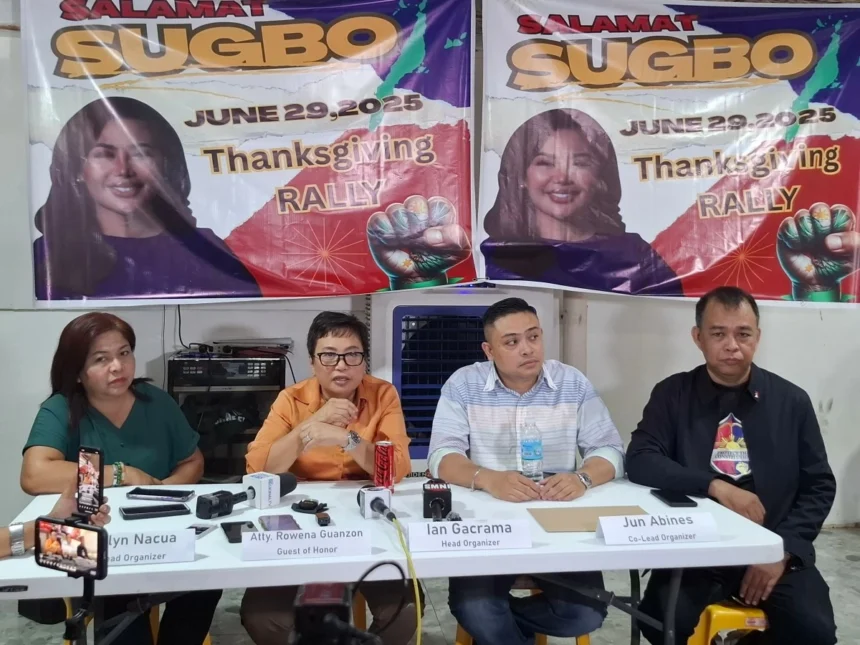 Thanksgiving rally for Baricuatro on June 29