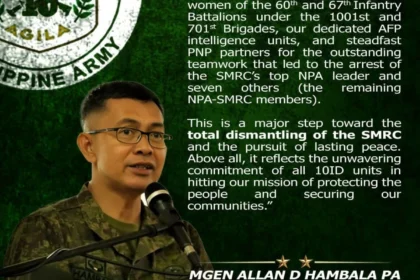 Top NPA amazon nabbed in Agusan del Sur