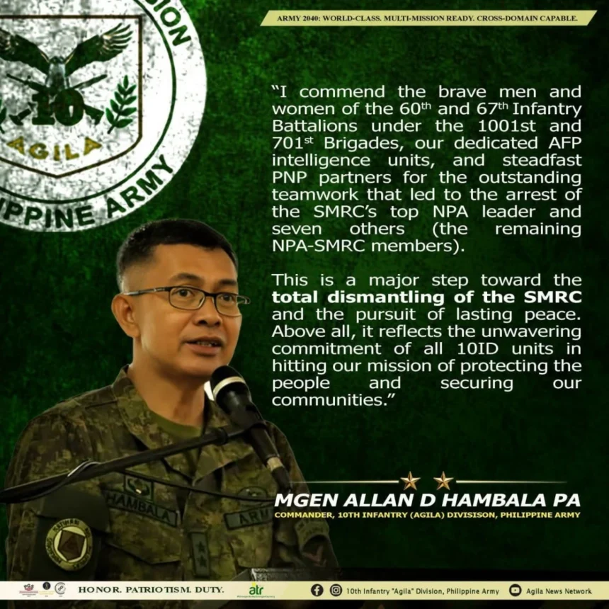 Top NPA amazon nabbed in Agusan del Sur