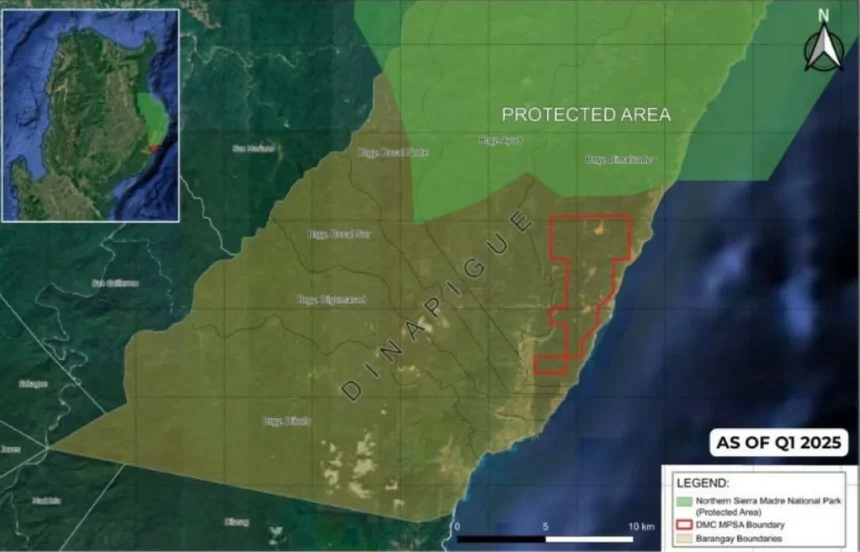 Viral photo sparks concern; DENR says mining site outside Sierra Madre Protected Zone