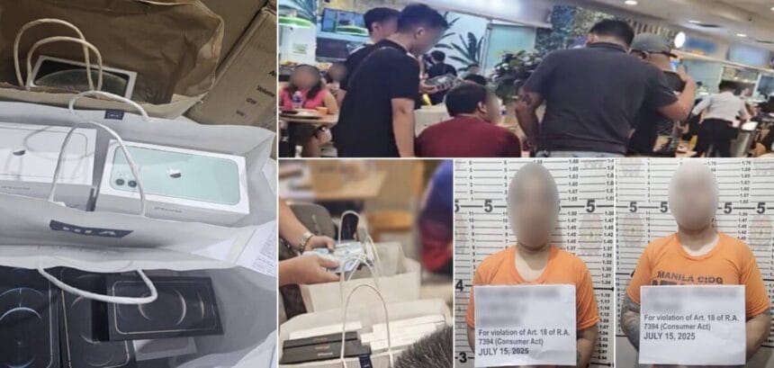 2 nabbed for selling P780,000 worth of unlicensed smartphones