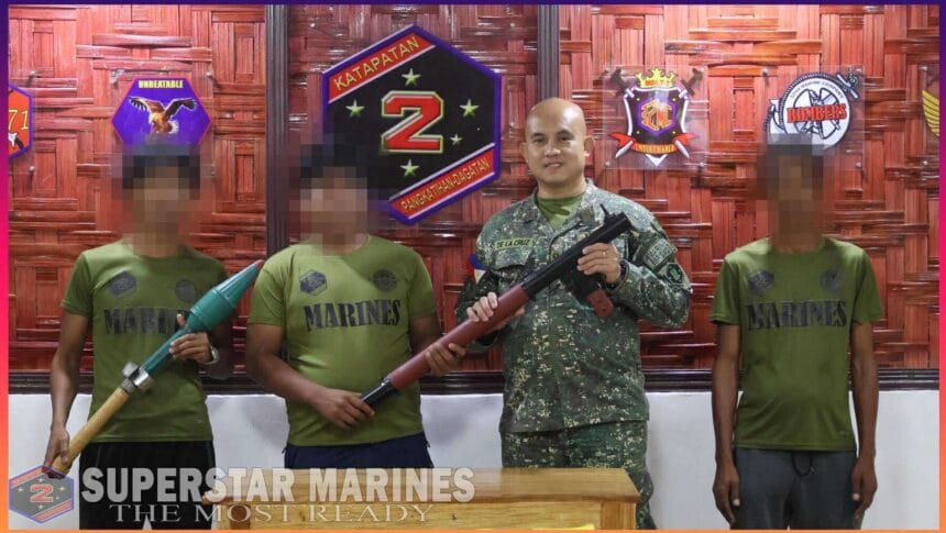 3 suspected terrorists yield to Marines in Maguindanao del Norte