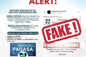 6 tropical cyclones in PH this week is fake news!