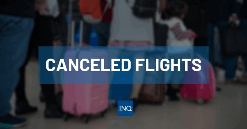 Canceled flights on July 19 due to Crising