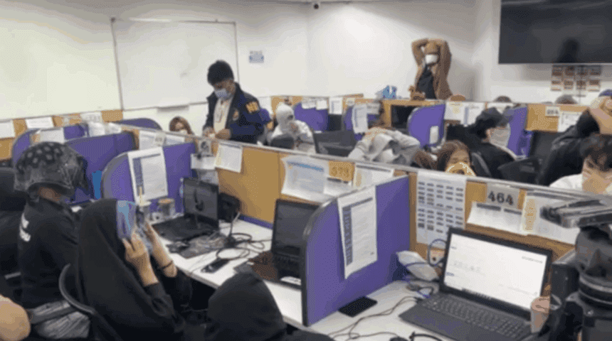 Cops raid online lending company in Pasig City, nab 168 employees