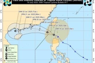 Crising steadily moving away from PH; Signal No. 2 in 5 areas