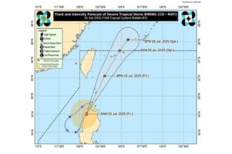 Emong weakens into a tropical storm -- Pagasa