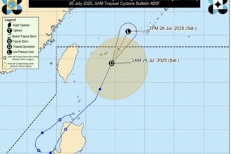 Emong weakens into tropical depression