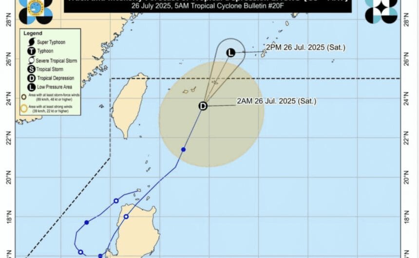 Emong weakens into tropical depression