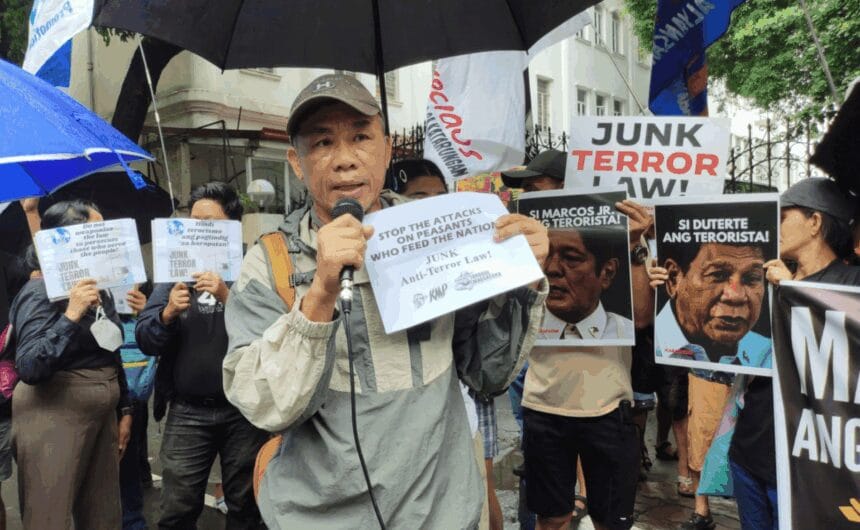 Farmers' group also calls for Anti-Terror Law repealing