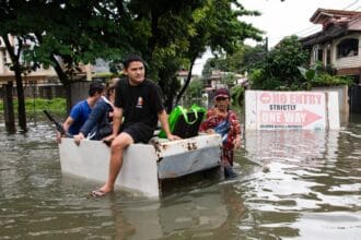 Flooded roads in Metro Manila on July 24