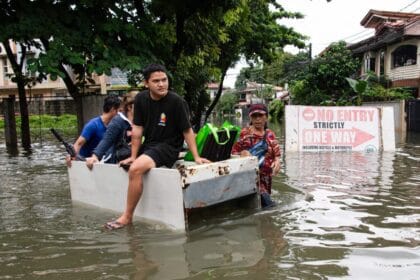 Flooded roads in Metro Manila on July 24