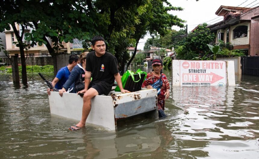 Flooded roads in Metro Manila on July 24