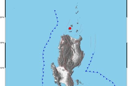 Magnitude 5.3 quake strikes waters off Cagayan on Saturday