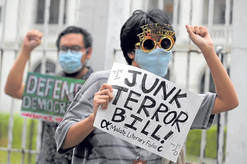 Makabayan bloc files bill seeking to repeal Anti-Terror Law
