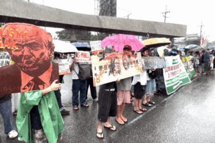 Rain or shine: Protesters carry on with program despite rains on Sona day