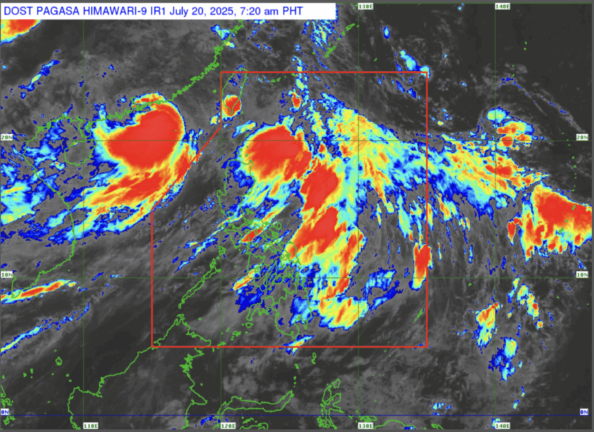 Rains to prevail over most of PH on July 20 due to habagat