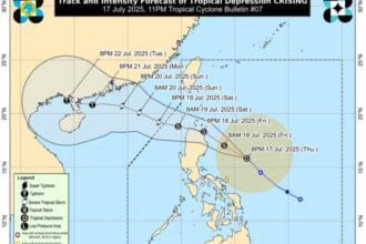 TD Crising forecast to be tropical storm by Friday morning