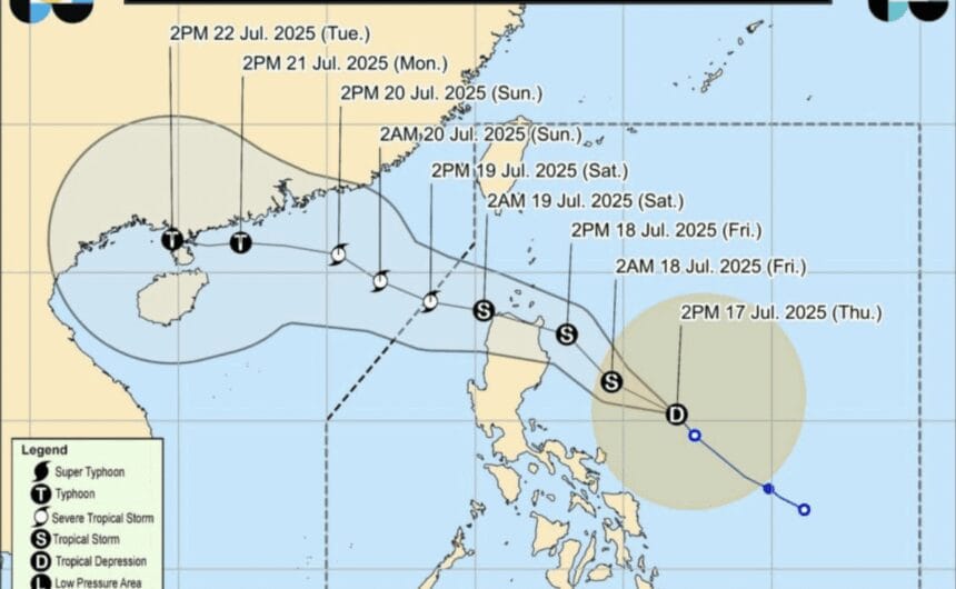 TS Crising slightly intensifies; Signal No. 2 up in 10 Luzon areas