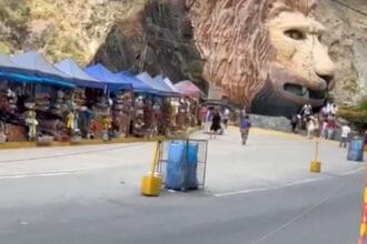 Tropical Storm Crising's fury unleashes rockslide on Kennon Road