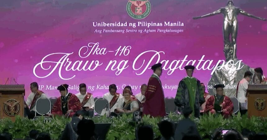 UP Manila, FEU push through with graduation rites despite floods