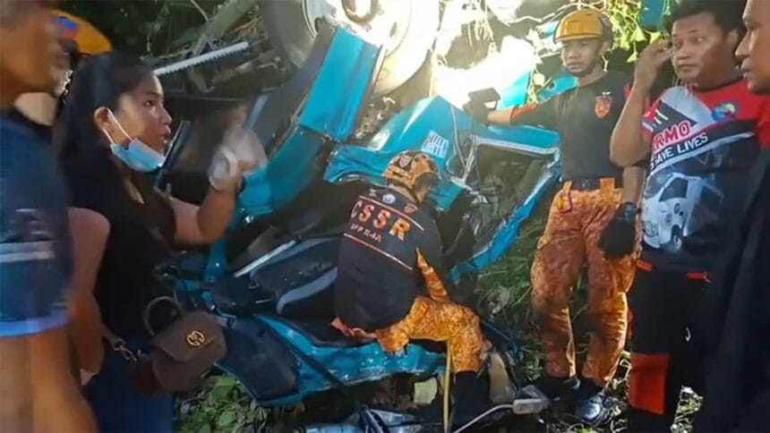 3 dead after truck fell into ravine in Zamboanga del Sur town