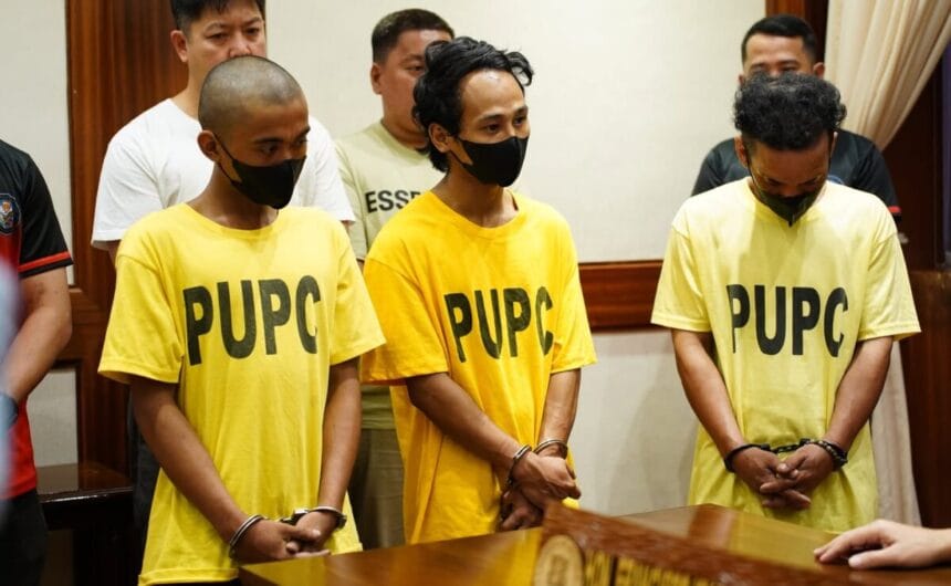 3 nabbed for stealing spare tire from container van in Manila