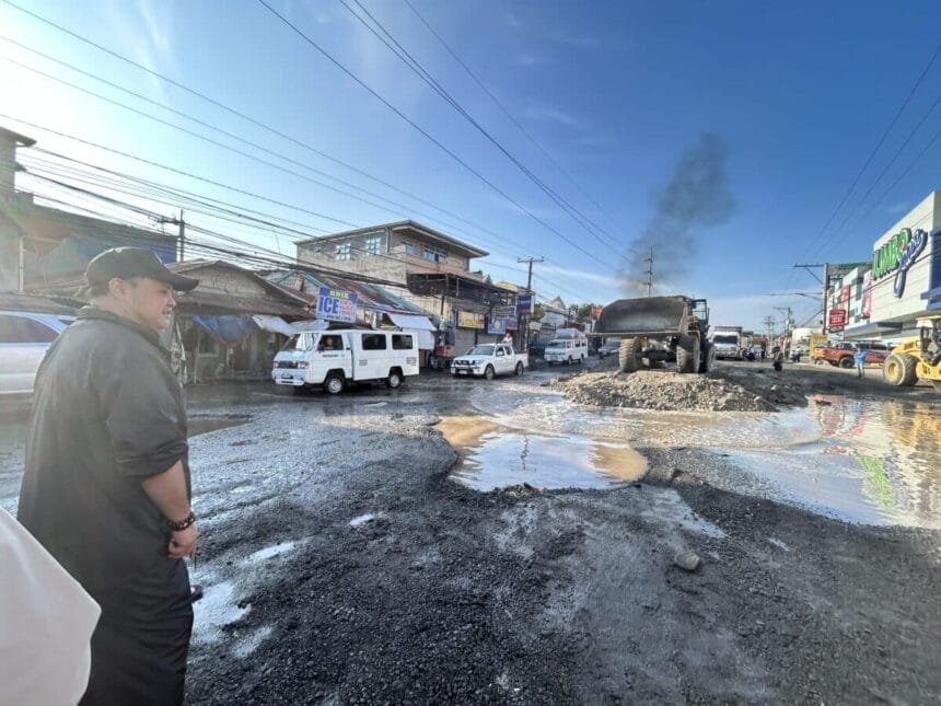 Budget chief orders road repair in Pampanga town.
