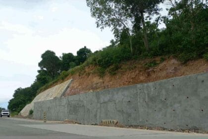 DPWH assures repair underway for rain-damaged slope protection