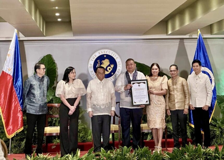 Iriga City earns Palace award as lone LGU championing MSMEs
