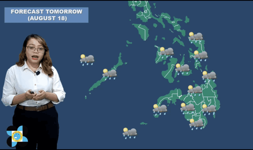 Isolated thunderstorms in Palawan, Visayas, Mindanao