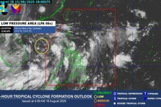 LPA forms west of PH, not seen to enter PAR