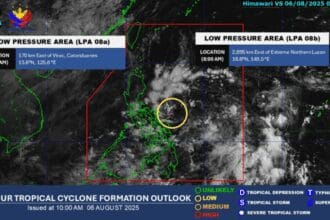 New LPA spotted outside PAR not expected to intensify