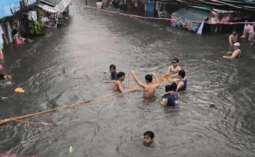 Quezon City drainage overwhelmed as rain surpasses Ondoy record