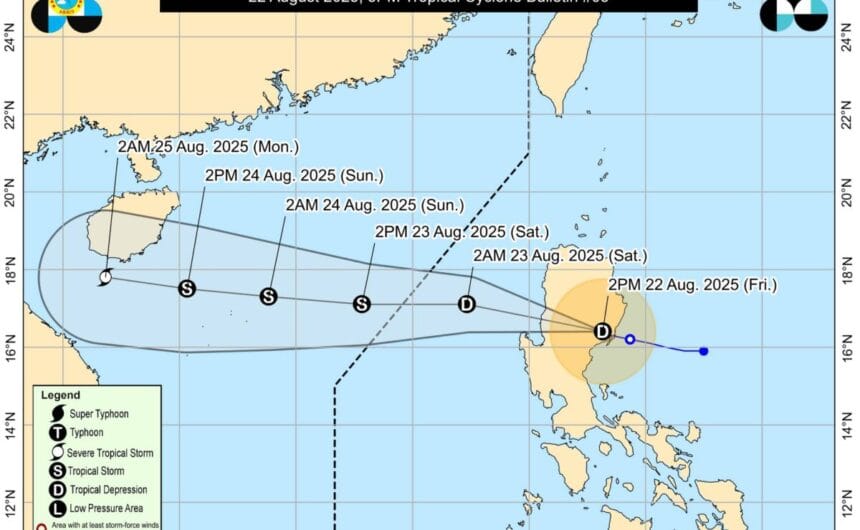 TD Isang slightly decelerates, says Pagasa