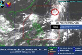 LPA within PAR has ‘high’ chance of becoming tropical depression